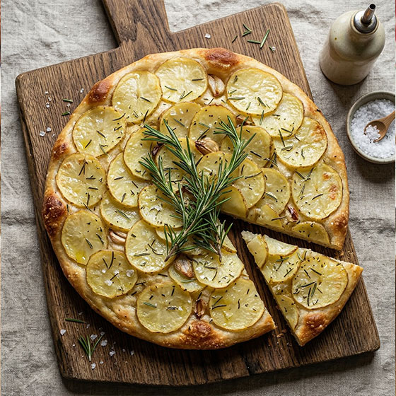 Focaccia con papas